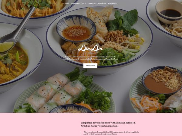 Bistro DinDin nettisivu