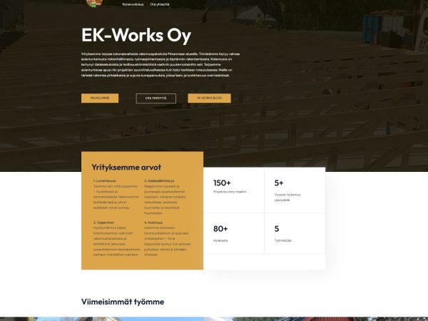 Ek-Works nettisivu
